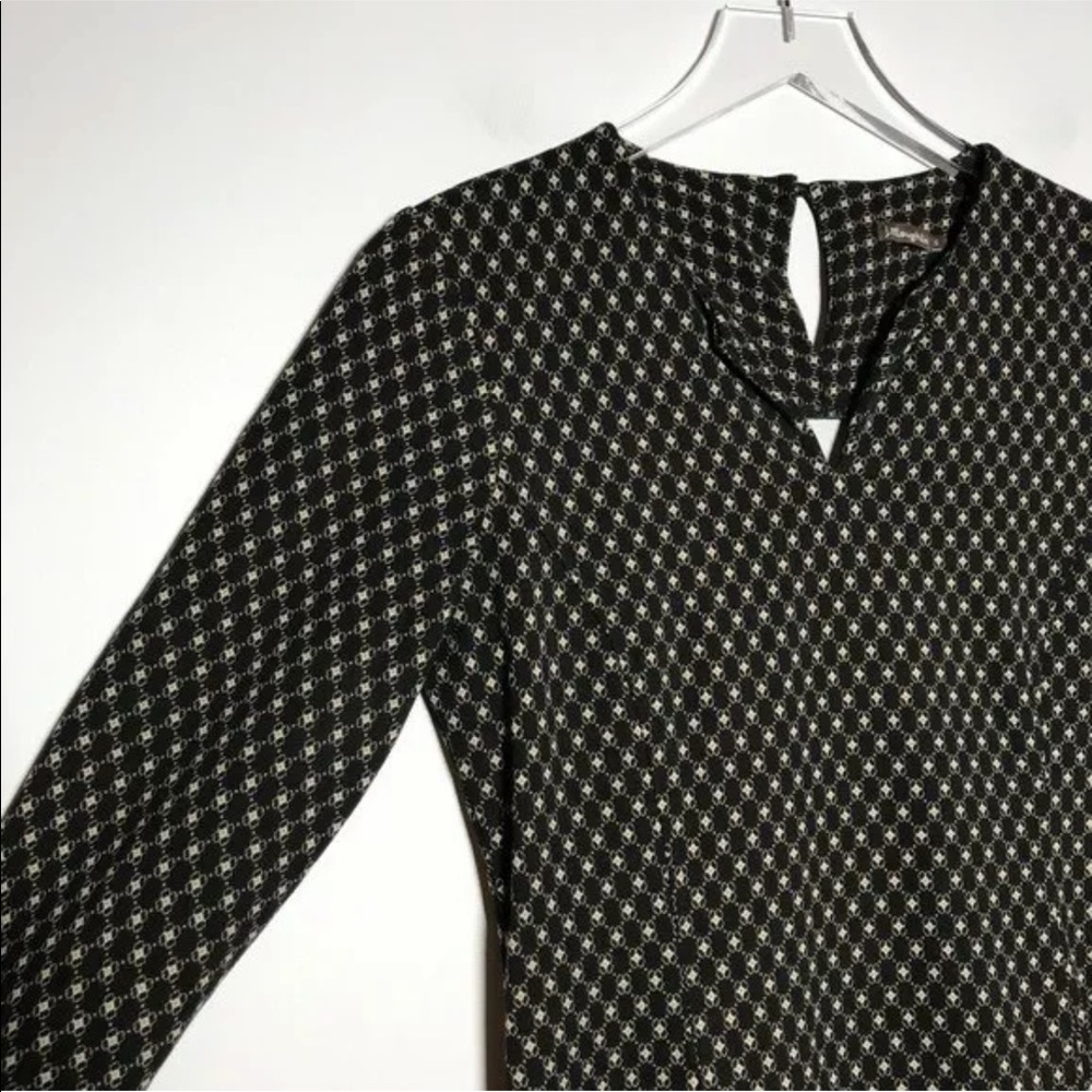 J. McLaughlin Stretch Ponte Printed Sheath Dress - Picture 2 of 6
